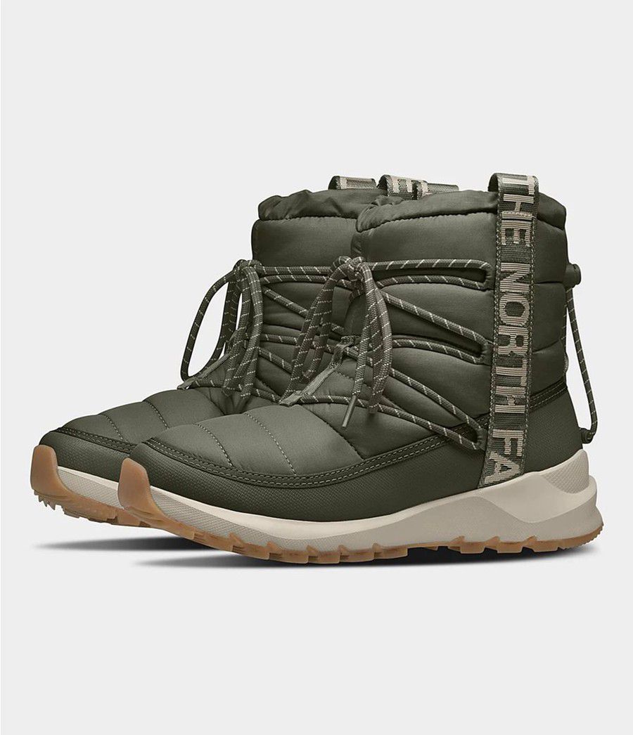 Dámské Tenisky The North Face Thermoball Lace Up Olivy Zelené | EWYBZKF-97