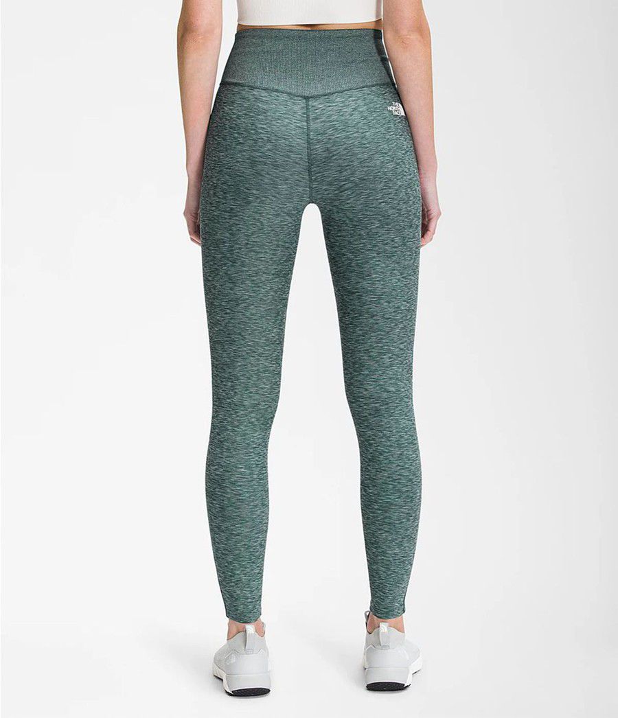Dámské Tights The North Face Dune Sky 7/8 Regular Zelene | IMHUSRT-82