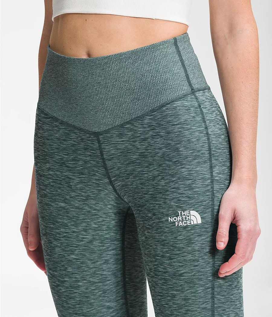 Dámské Tights The North Face Dune Sky 7/8 Regular Zelene | IMHUSRT-82