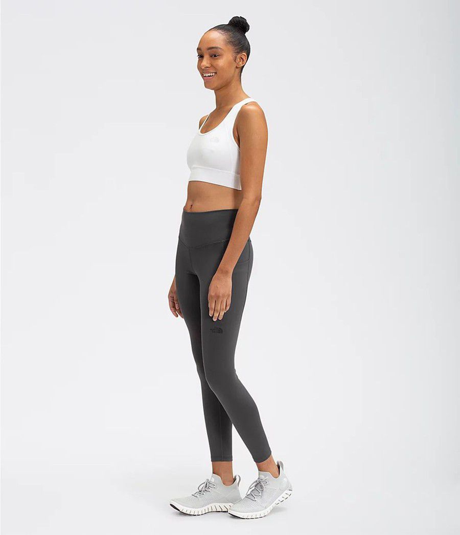 Dámské Tights The North Face Motivation High-Rise 7/8 Pocket Regular Šedé | RAGLNZC-89