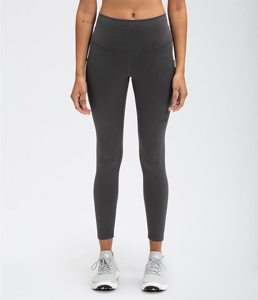Dámské Tights The North Face Motivation High-Rise 7/8 Pocket Regular Šedé | RAGLNZC-89
