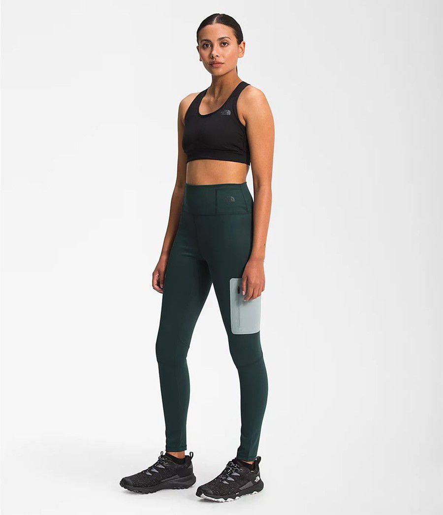 Dámské Tights The North Face Paramount Regular Tmavě Zelene | FYWGBMX-28