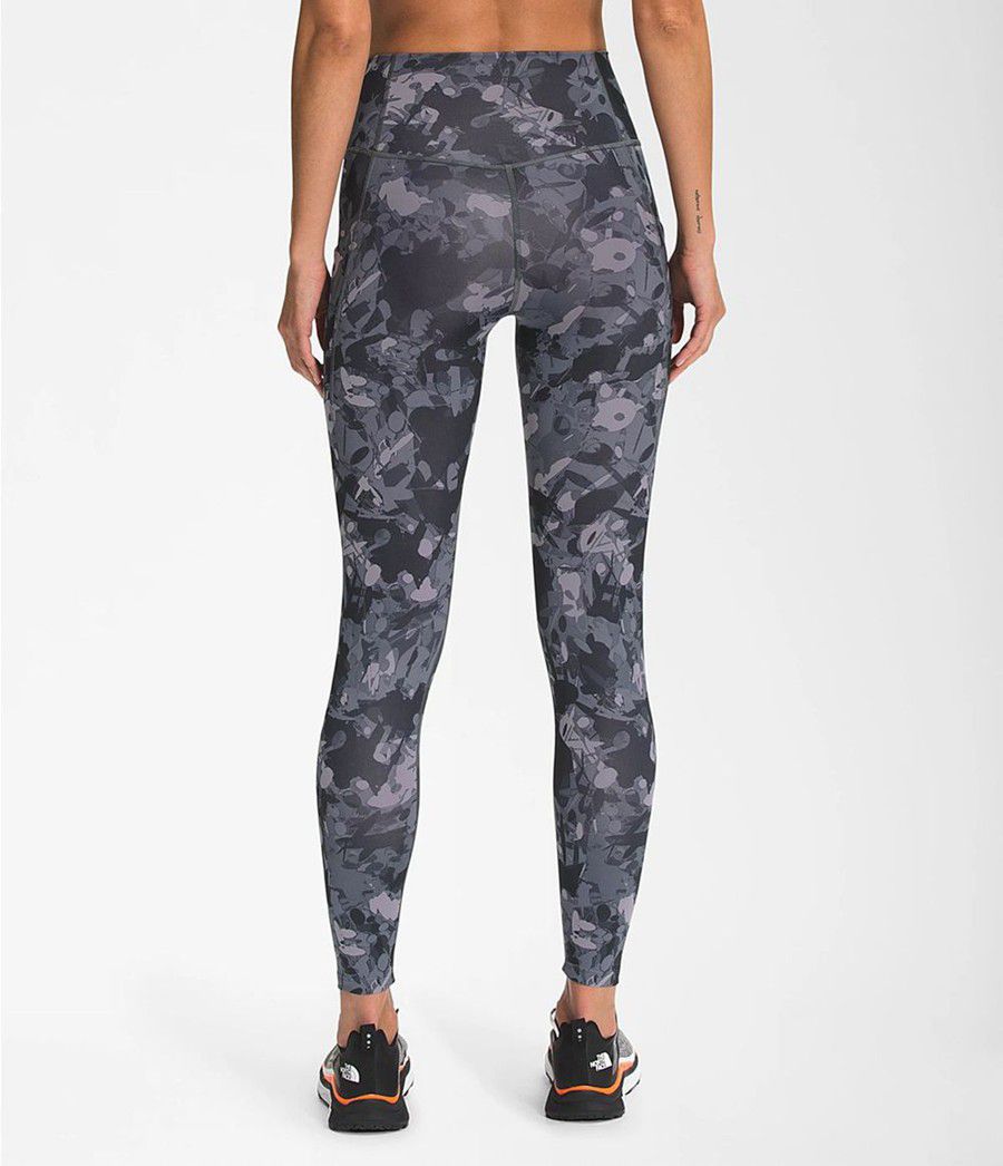 Dámské Tights The North Face Printed Motivation High-Rise 7/8 Pocket Šedé | DKPGRZB-60