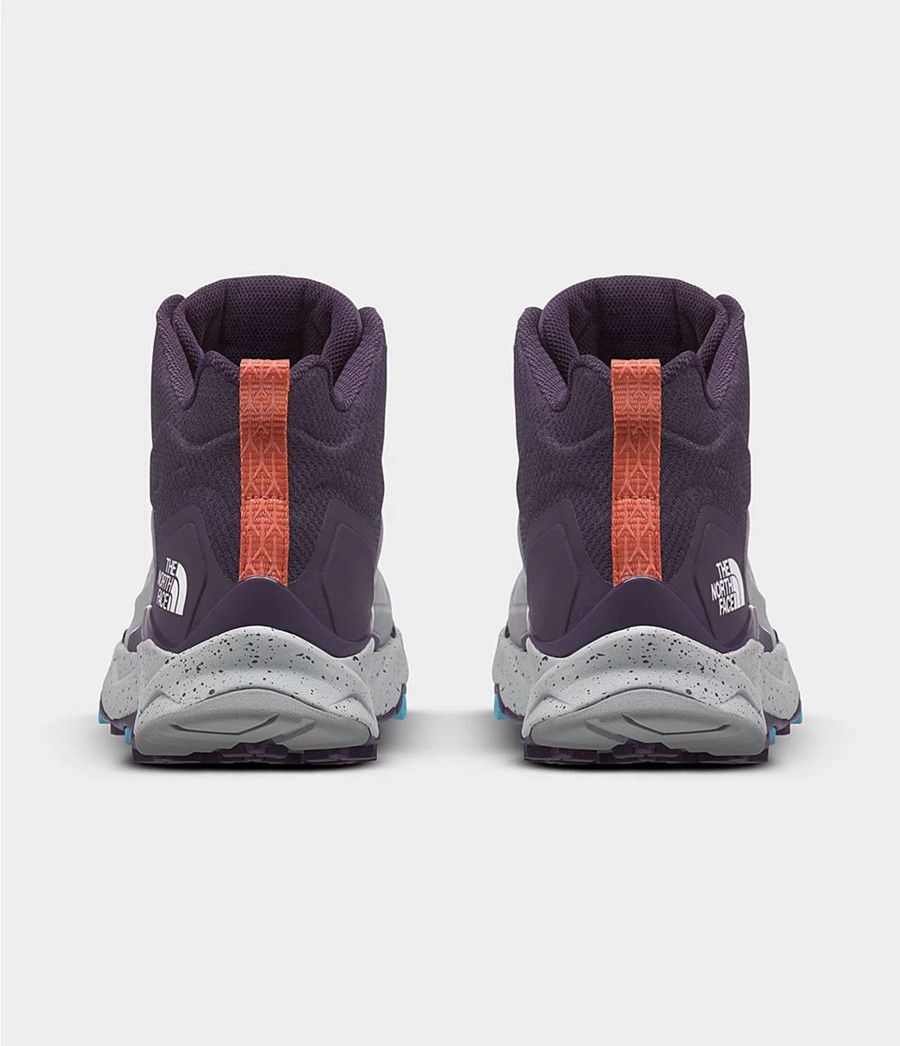 Dámské Turistické Boty The North Face Vectiv Exploris Mid Futurelight Leather Šedé | WGUFTSL-15