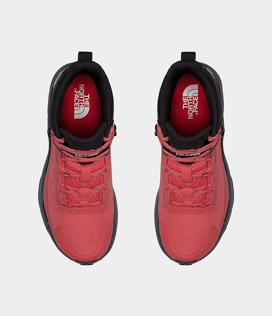 Dámské Turistické Boty The North Face Vectiv Exploris Mid Futurelight Červené Černé | CBEWJHI-93