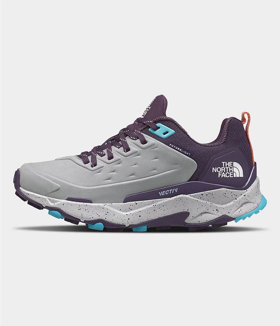 Dámské Turistické Boty The North Face Vectiv Exploris Futurelight Leather Šedé | IPUYXFD-47
