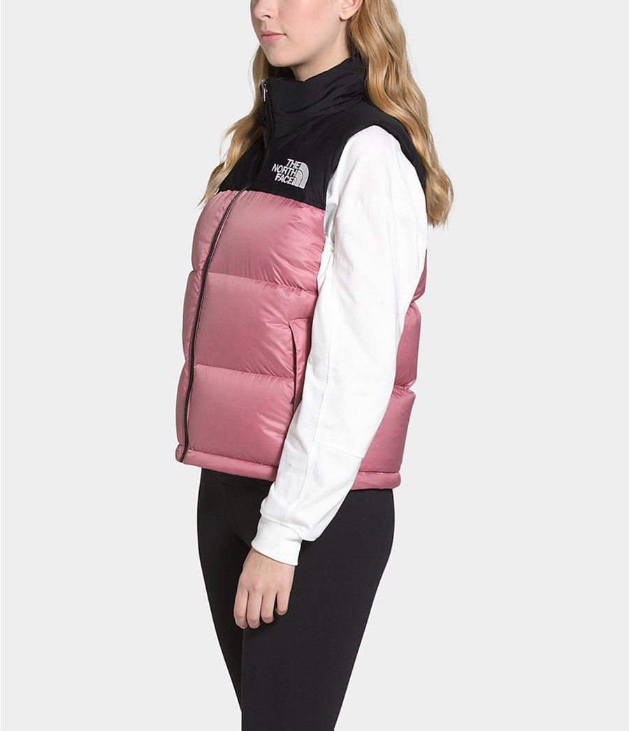 Dámské Vests The North Face 1996 Retro Nuptse Růžové | KGHVCTL-17
