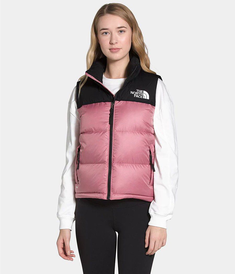 Dámské Vests The North Face 1996 Retro Nuptse Růžové | KGHVCTL-17