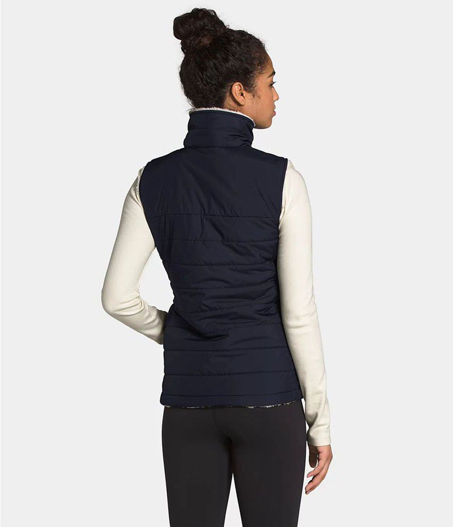 Dámské Vests The North Face Mossbud Insulated Reversible Tmavě Blankyt | NXRZJIK-30