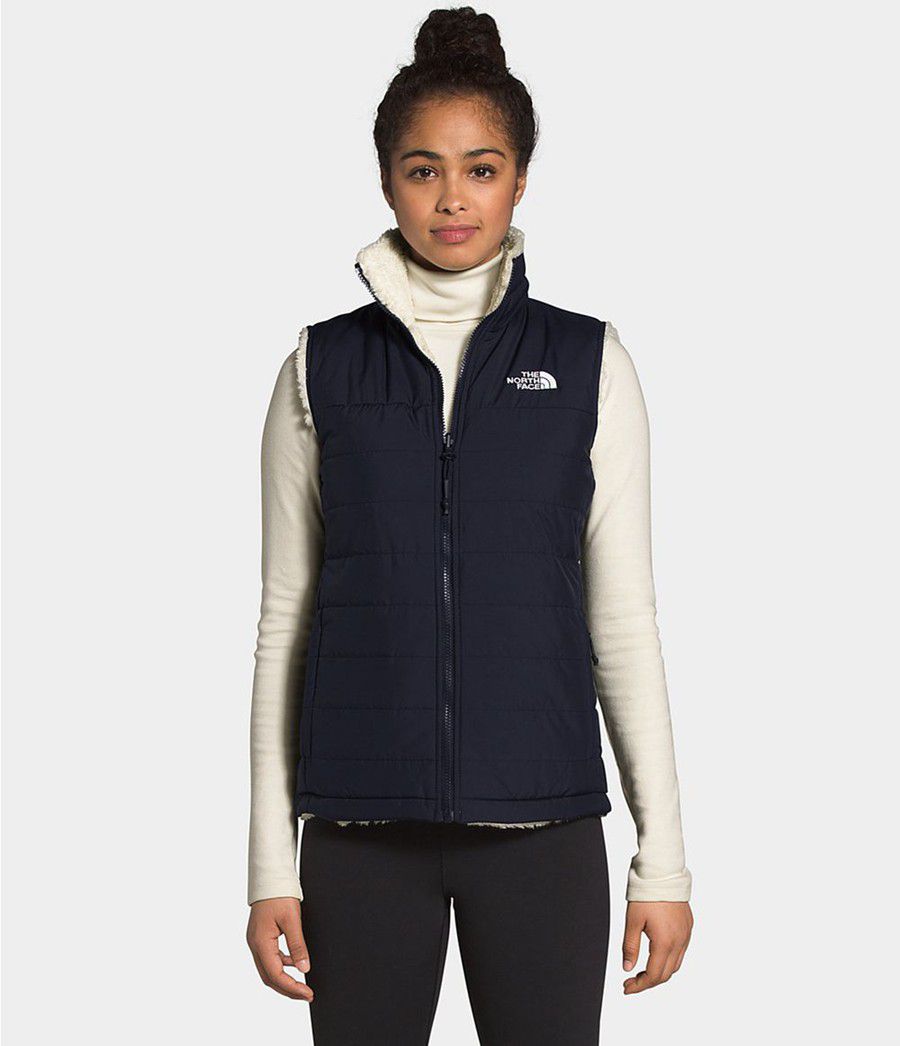 Dámské Vests The North Face Mossbud Insulated Reversible Tmavě Blankyt | NXRZJIK-30