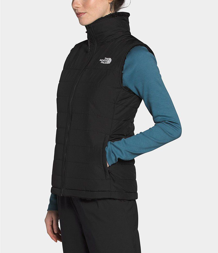Dámské Vests The North Face Mossbud Insulated Reversible Černé | PFVERIM-15