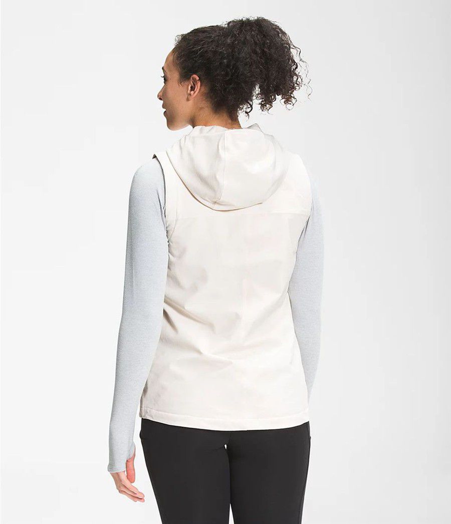 Dámské Vests The North Face Shelbe Raschel Hooded Bílé | ATLEYCI-91