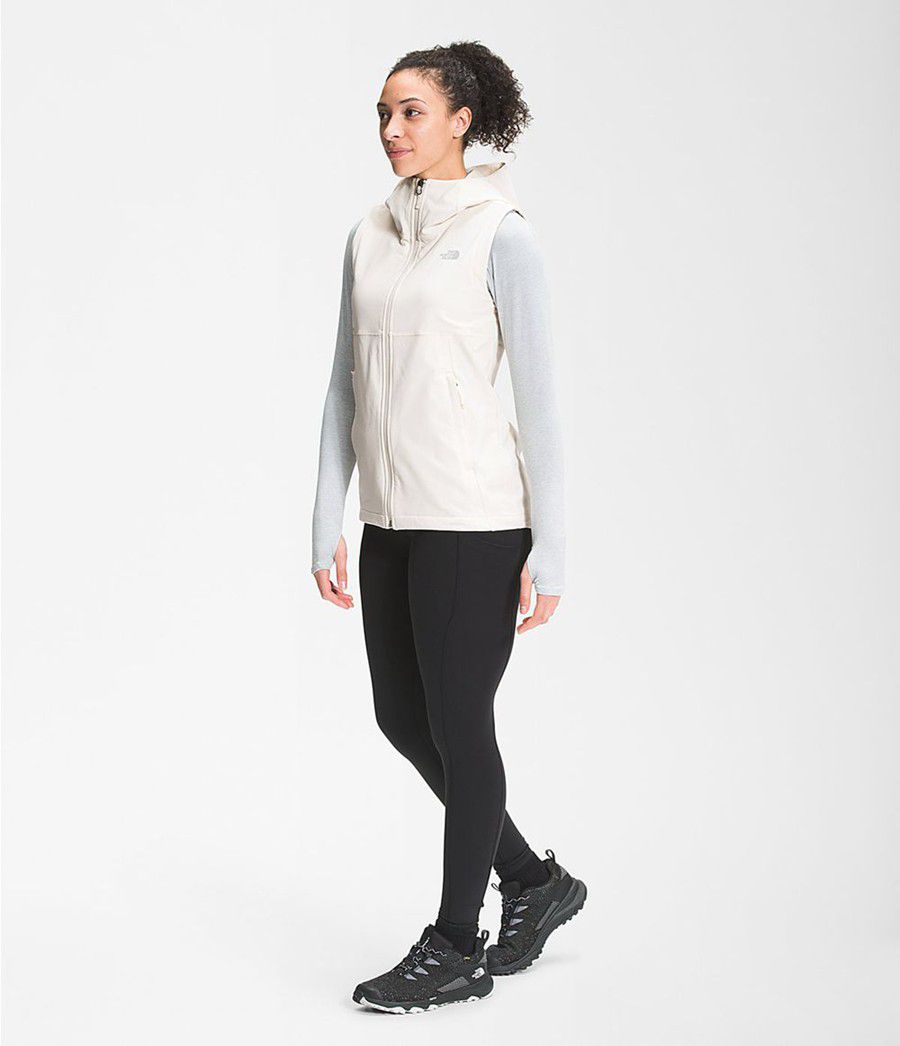 Dámské Vests The North Face Shelbe Raschel Hooded Bílé | ATLEYCI-91