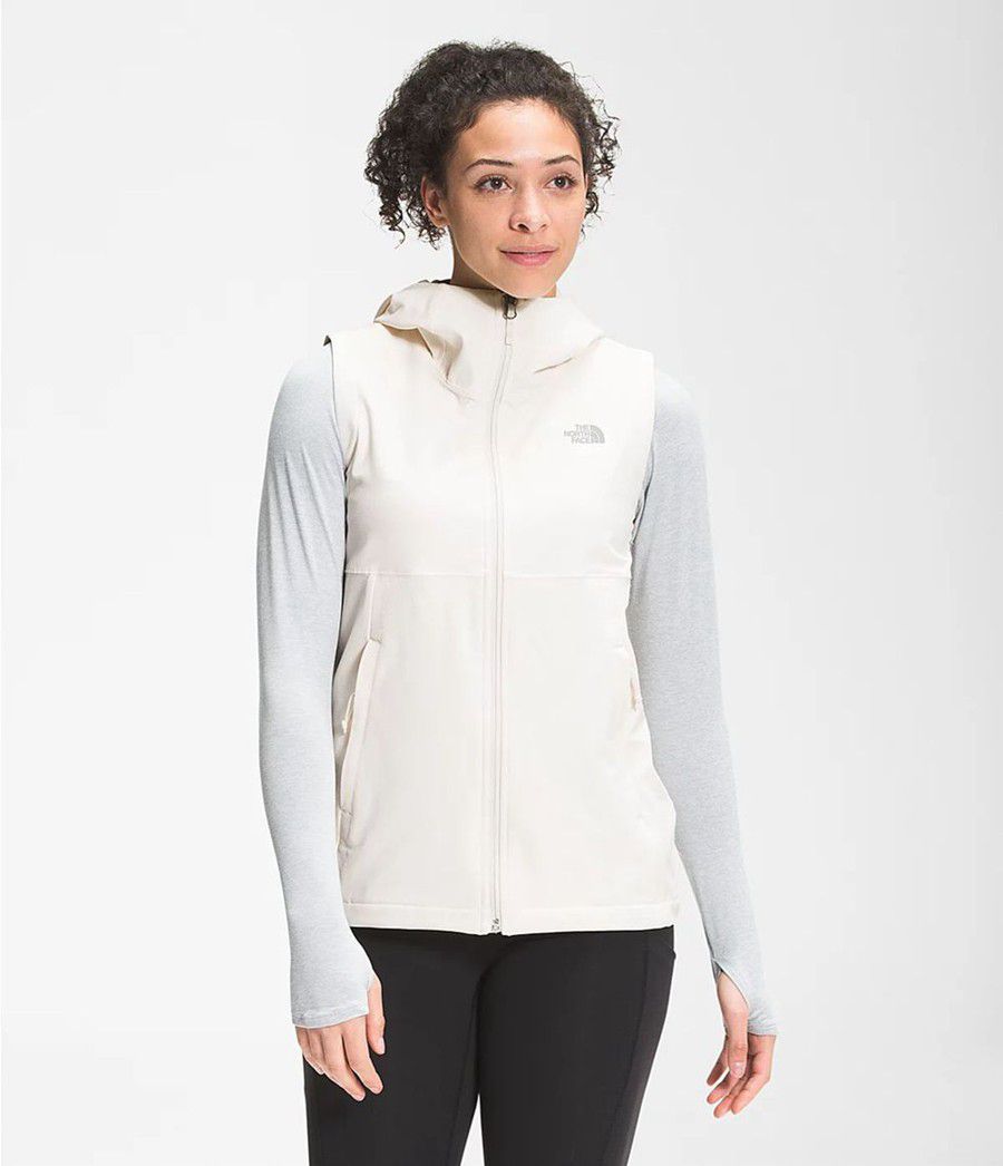 Dámské Vests The North Face Shelbe Raschel Hooded Bílé | ATLEYCI-91