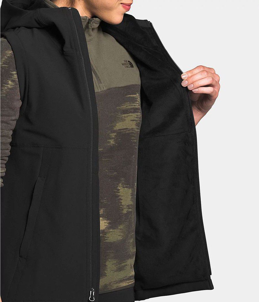 Dámské Vests The North Face Shelbe Raschel Hooded Černé | LPDWGYC-23