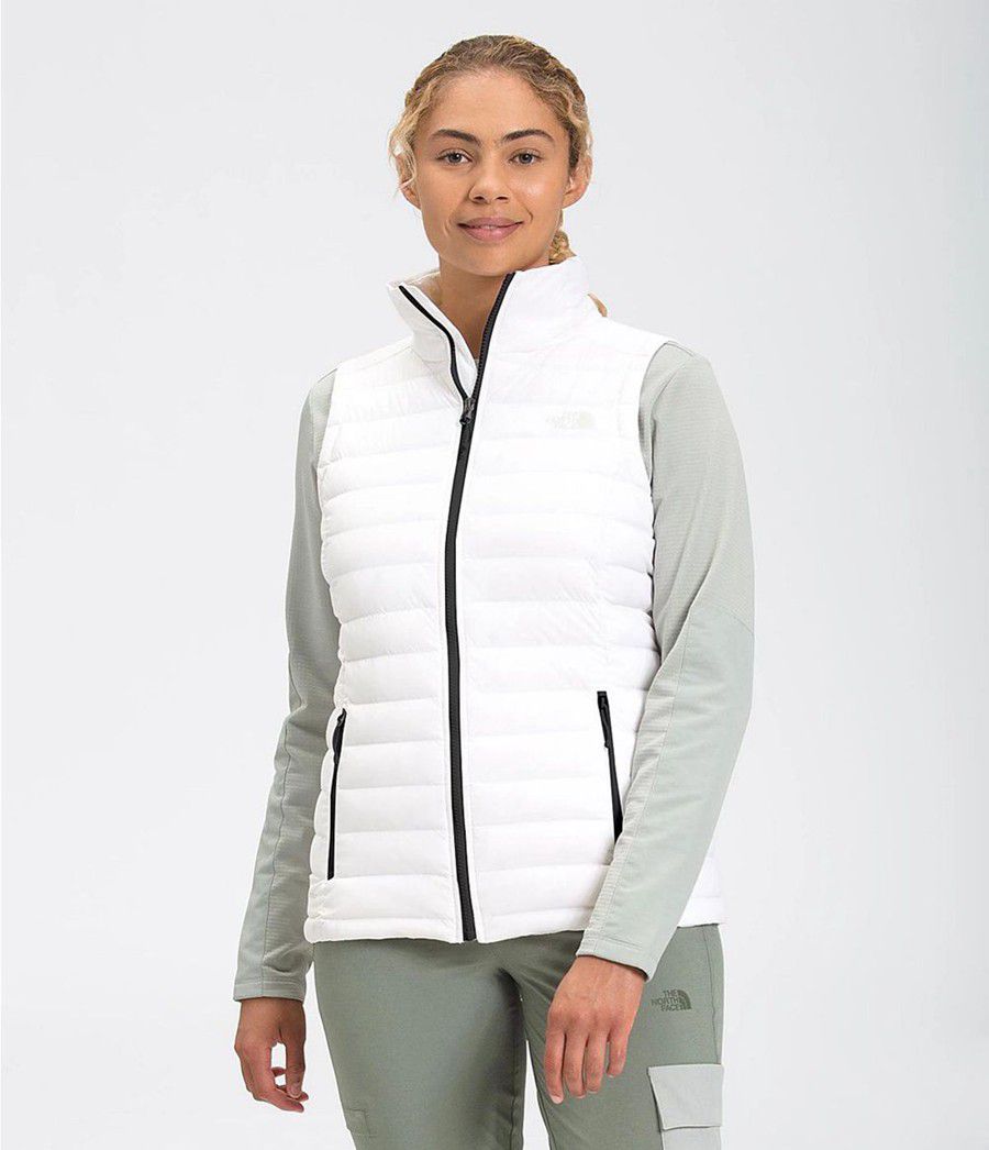 Dámské Vests The North Face Stretch Down Bílé | FBTOXPG-45