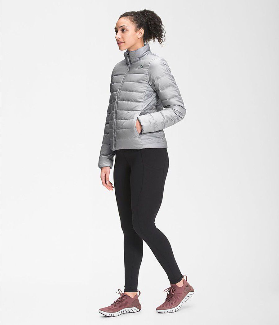 Dámské Zateplené Bundy The North Face Aconcagua Šedé | ONJZUDT-92