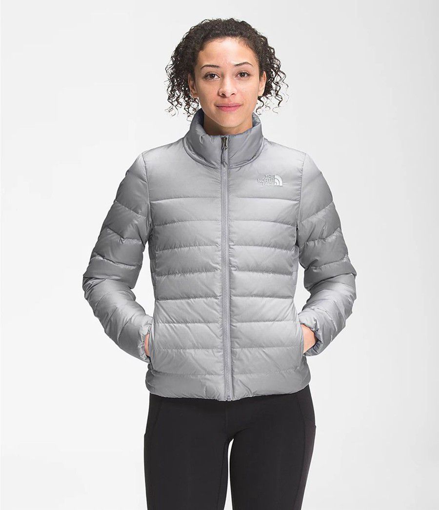 Dámské Zateplené Bundy The North Face Aconcagua Šedé | ONJZUDT-92