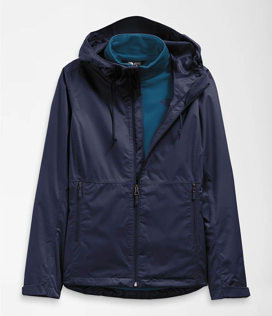Dámské Zateplené Bundy The North Face Arrowood Triclimate® Tmavě Blankyt | SMAKFUR-75