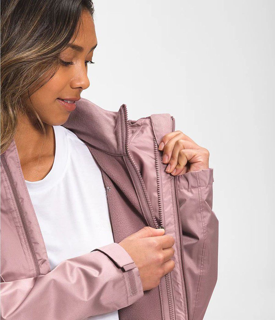Dámské Zateplené Bundy The North Face Arrowood Triclimate® Světle Fialové | QDKTOXM-61