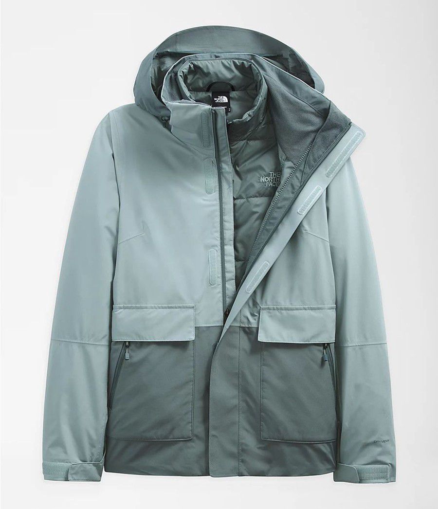 Dámské Zateplené Bundy The North Face Garner Triclimate® Blankyt | JOEHVIG-52