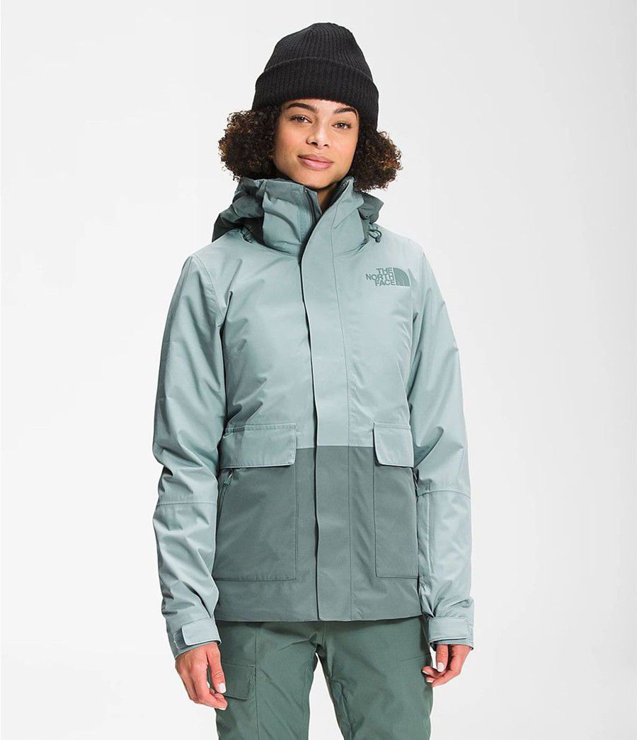 Dámské Zateplené Bundy The North Face Garner Triclimate® Blankyt | JOEHVIG-52