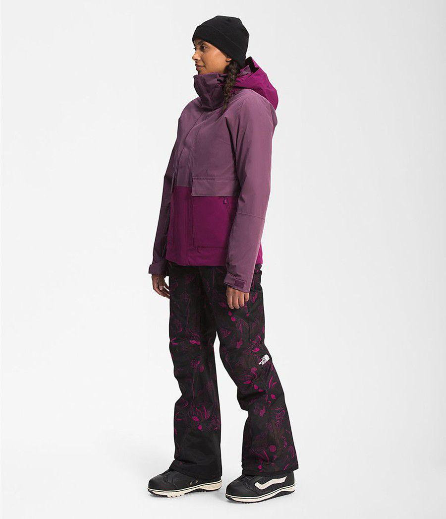 Dámské Zateplené Bundy The North Face Garner Triclimate® Fialové | HNLZRIX-16