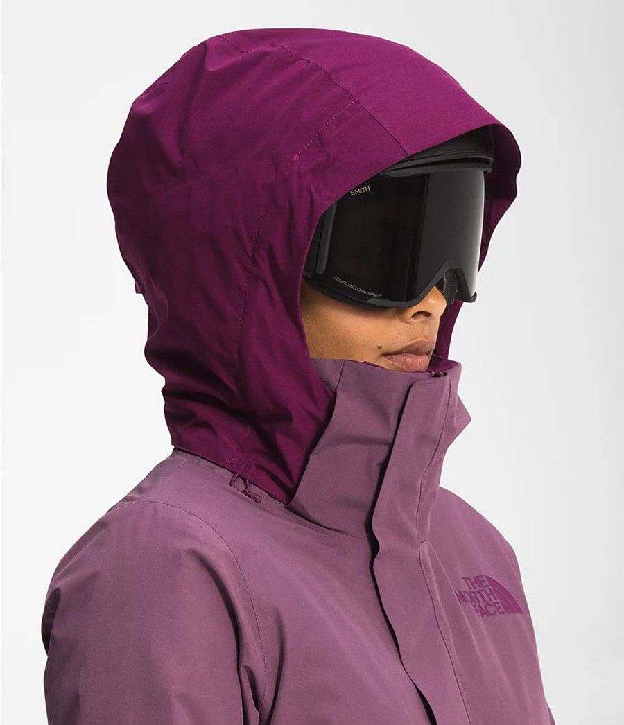 Dámské Zateplené Bundy The North Face Garner Triclimate® Fialové | HNLZRIX-16