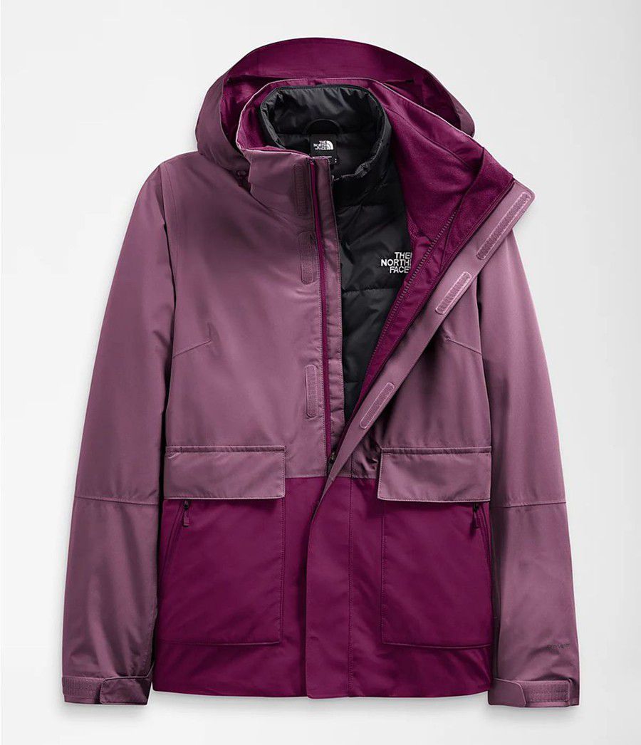 Dámské Zateplené Bundy The North Face Garner Triclimate® Fialové | HNLZRIX-16