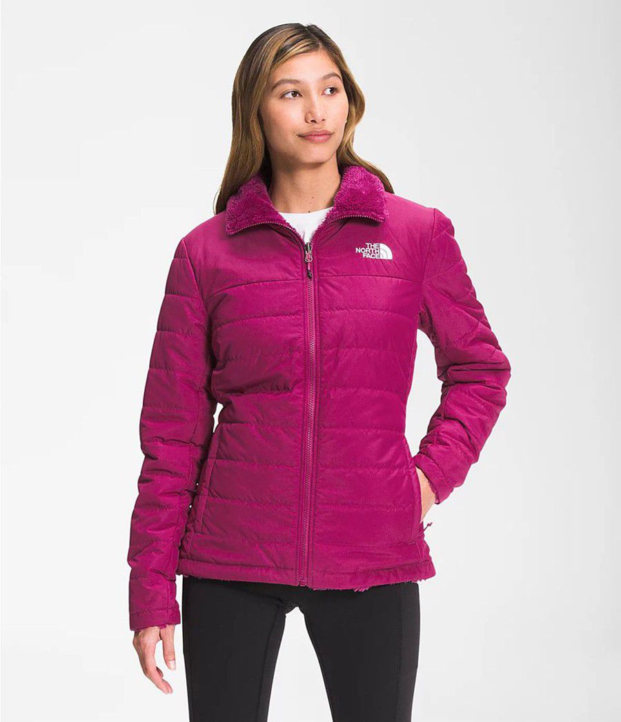Dámské Zateplené Bundy The North Face Mossbud Reversible Růžové | BUDJILF-62