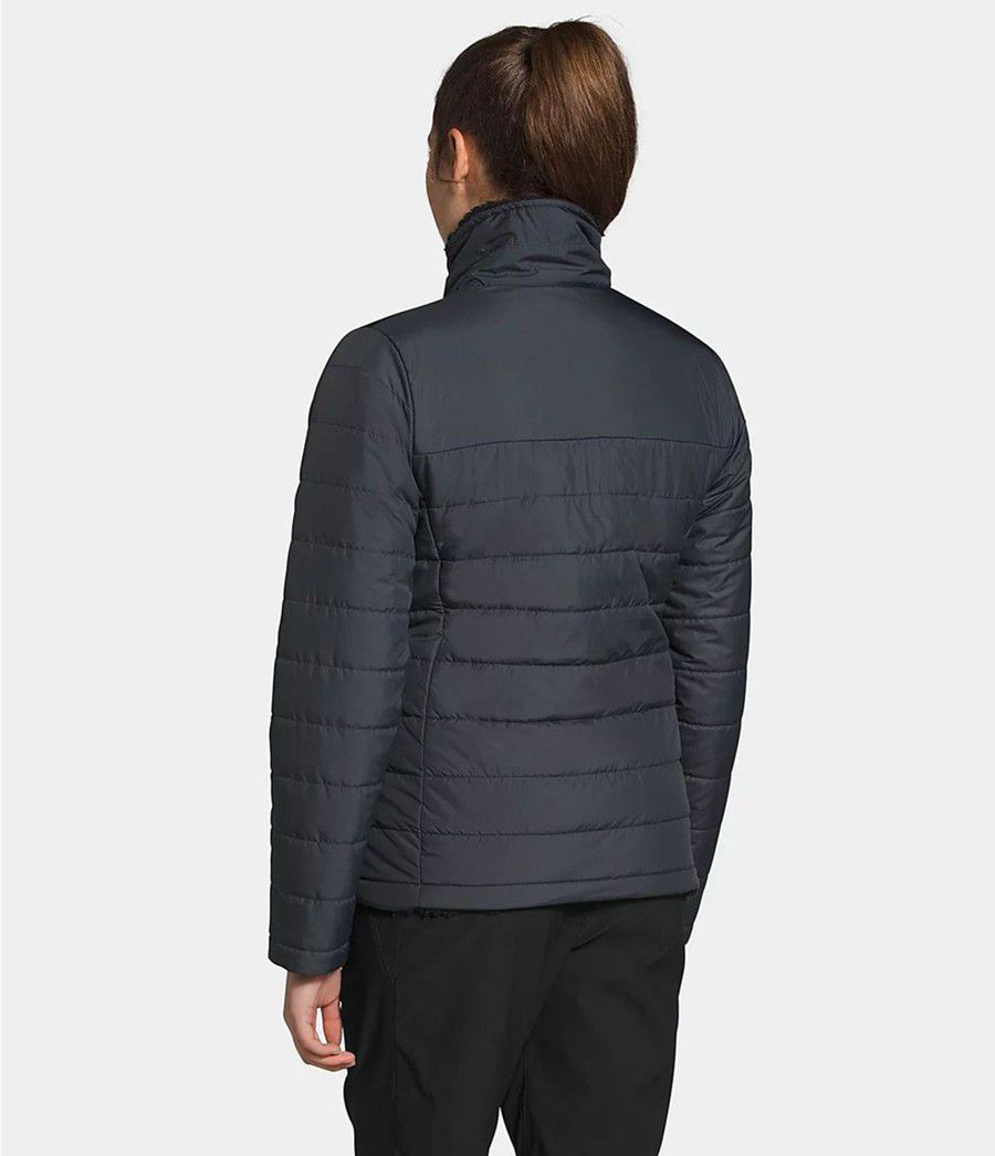 Dámské Zateplené Bundy The North Face Mossbud Reversible Šedé | XPLEZYQ-82