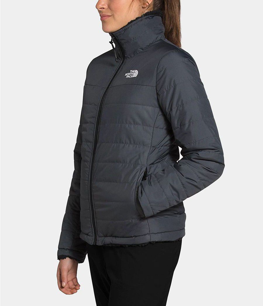 Dámské Zateplené Bundy The North Face Mossbud Reversible Šedé | XPLEZYQ-82