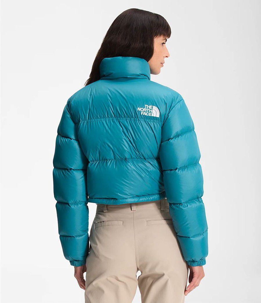 Dámské Zateplené Bundy The North Face Nuptse Short Blankyt | MXLIJWH-96