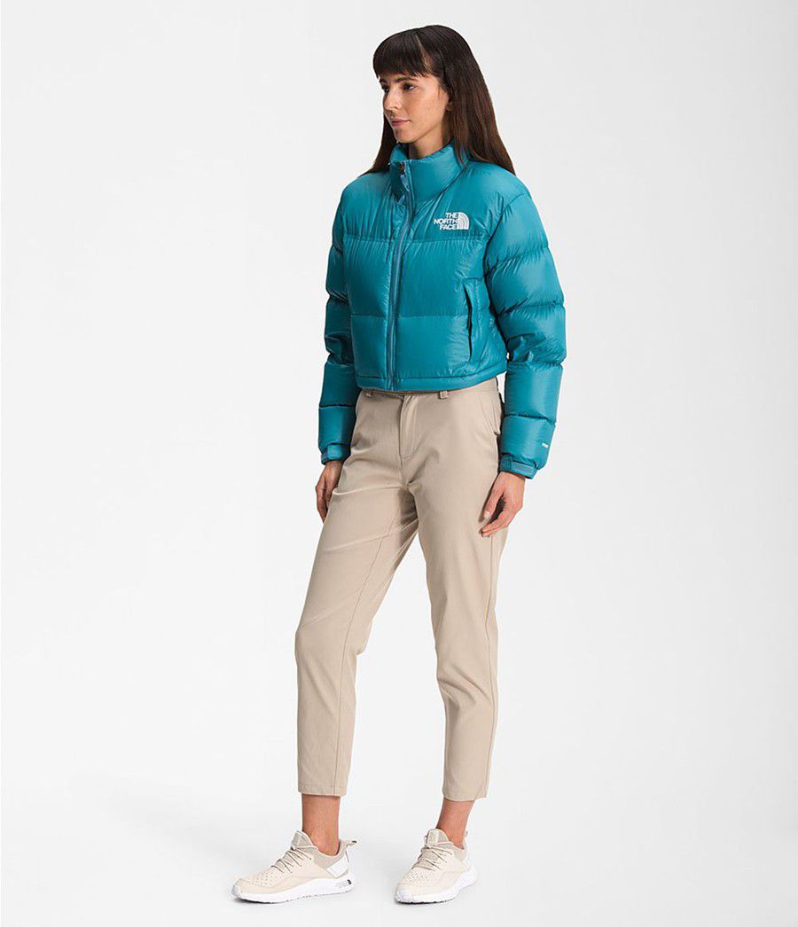 Dámské Zateplené Bundy The North Face Nuptse Short Blankyt | MXLIJWH-96