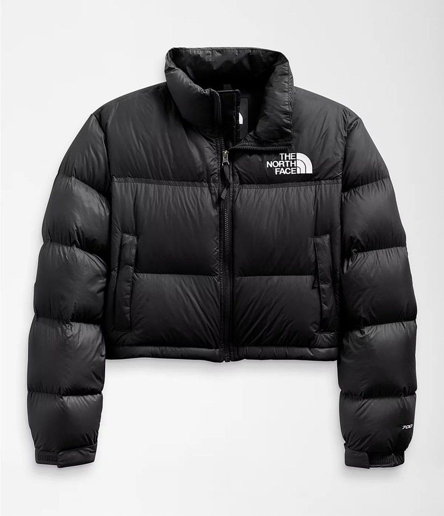 Dámské Zateplené Bundy The North Face Nuptse Short Černé | QXZYOIG-14