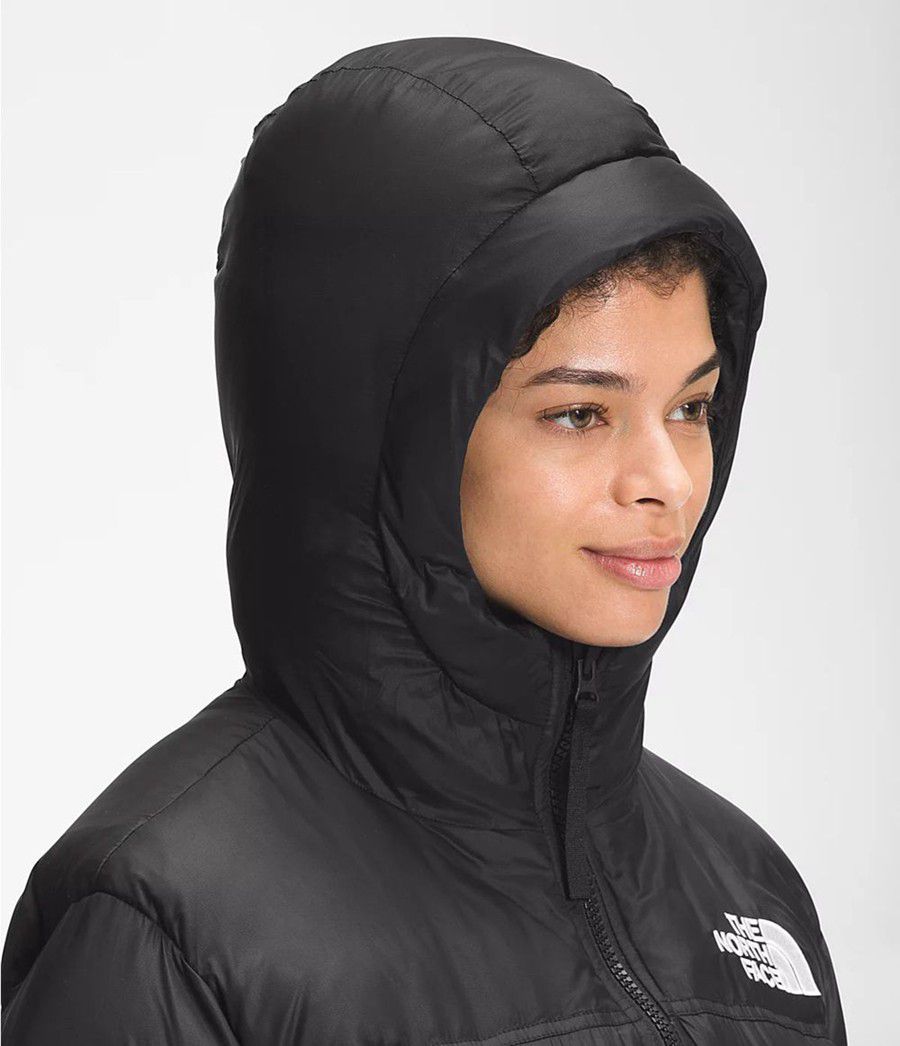 Dámské Zateplené Bundy The North Face Nuptse Belted Mid Černé | LMZXGVA-27