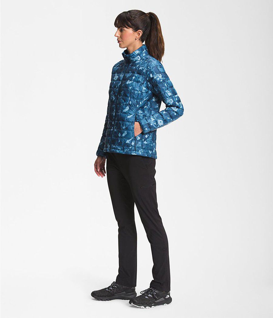 Dámské Zateplené Bundy The North Face Printed Thermoball Eco 2.0 Blankyt | EHTNXQI-45