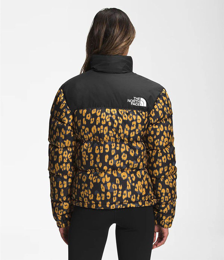 Dámské Zateplené Bundy The North Face Printed 1996 Retro Nuptse Leopard | JTYBPDQ-39