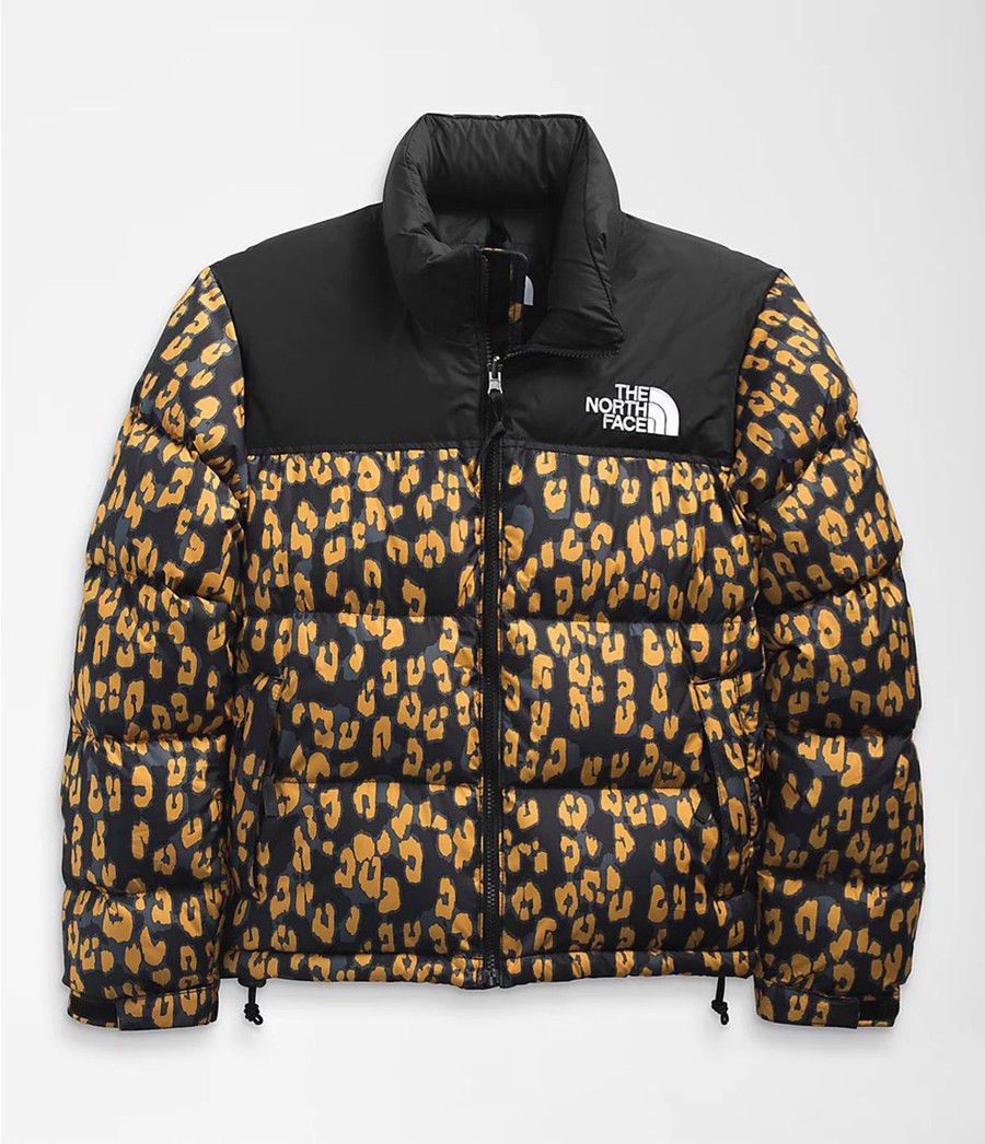Dámské Zateplené Bundy The North Face Printed 1996 Retro Nuptse Leopard | JTYBPDQ-39