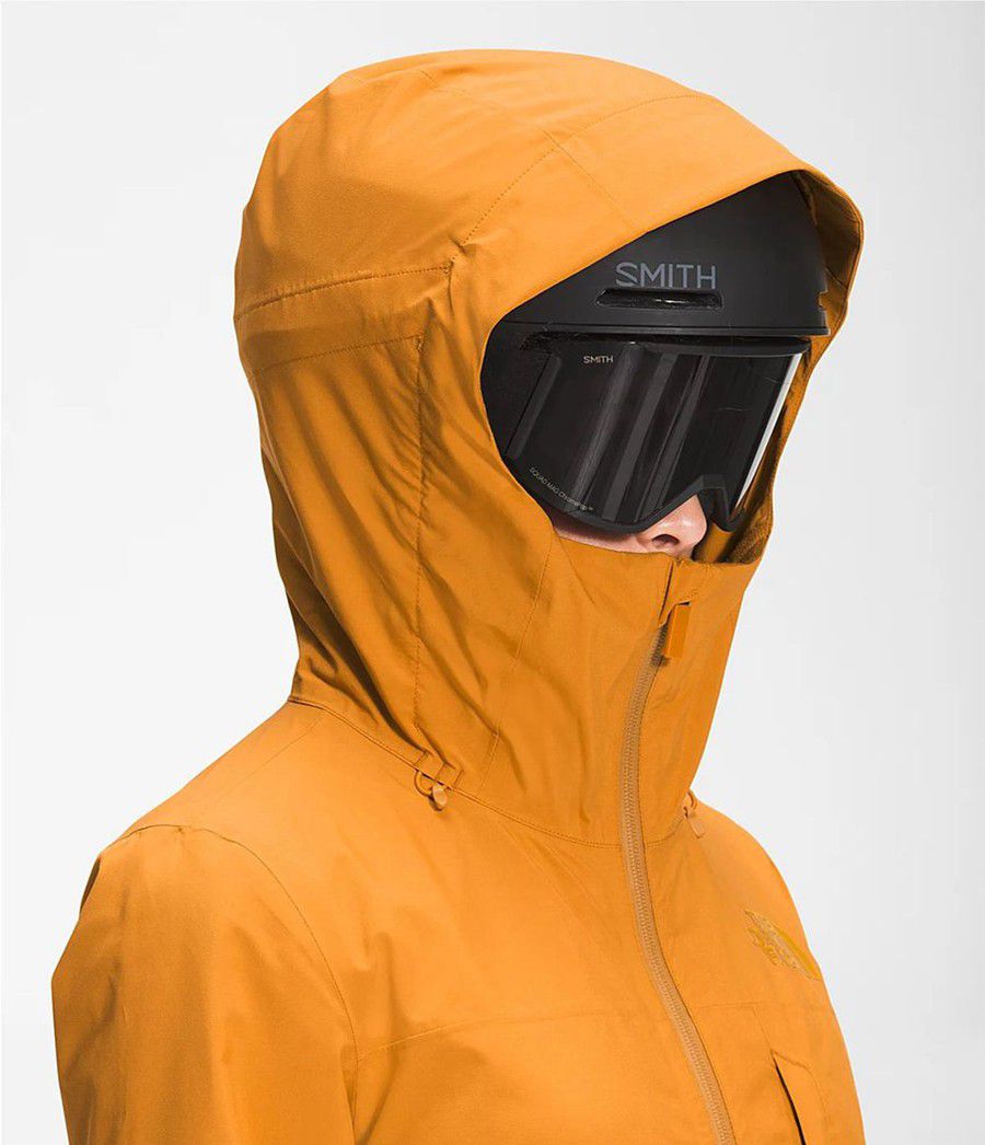 Dámské Zateplené Bundy The North Face Thermoball Eco Snow Triclimate® Žluté | YHQECWN-26