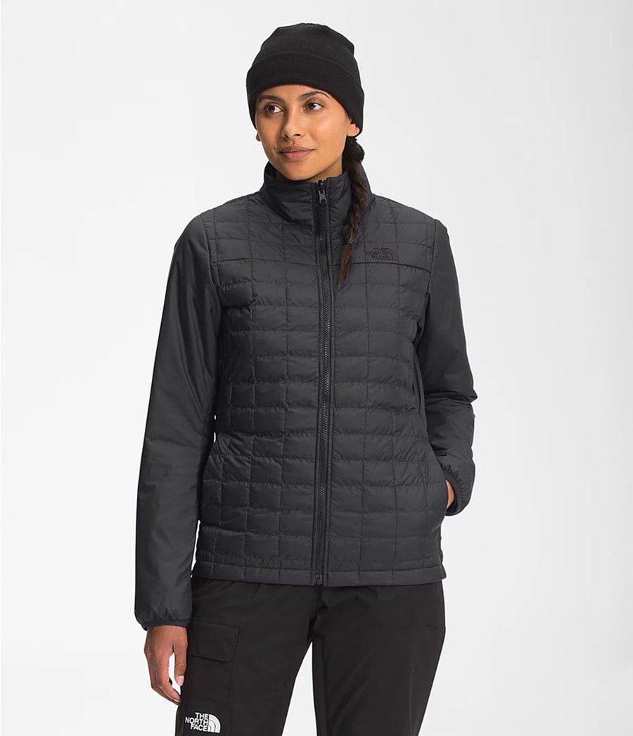 Dámské Zateplené Bundy The North Face Thermoball Eco Snow Triclimate® Šedé | ZYMCUSF-54