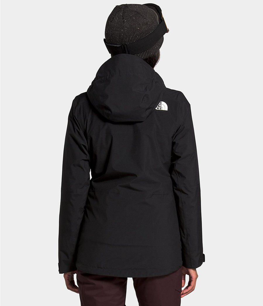 Dámské Zateplené Bundy The North Face Thermoball Eco Snow Triclimate® Černé | HZKQEOT-72