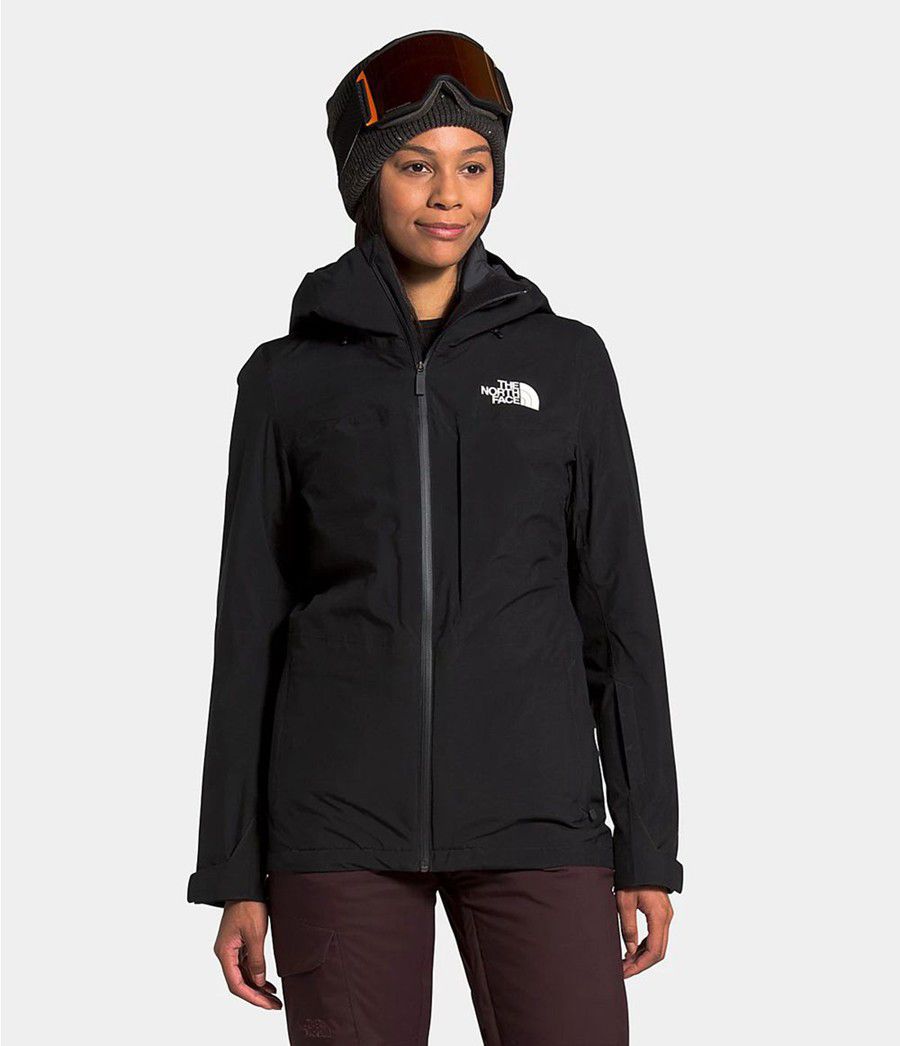Dámské Zateplené Bundy The North Face Thermoball Eco Snow Triclimate® Černé | HZKQEOT-72