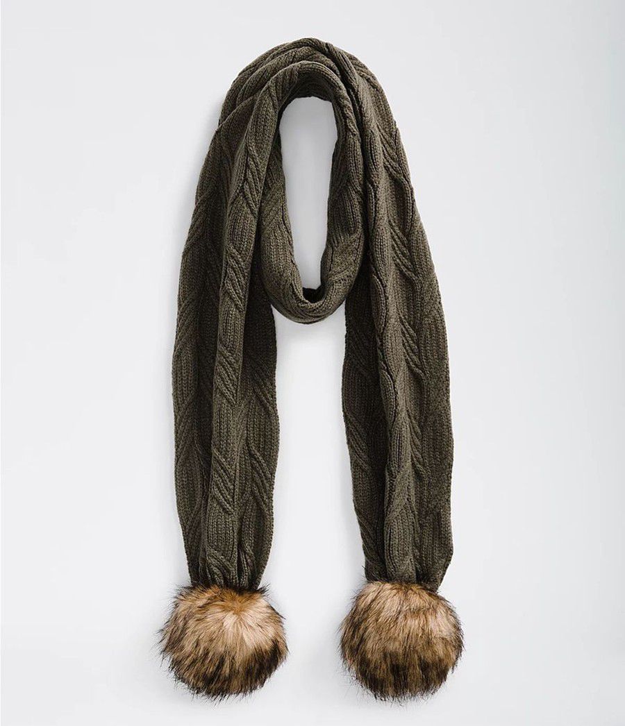 Dámské Šátky The North Face Oh-Mega Fur Pom Taupe | YAVCNIU-49