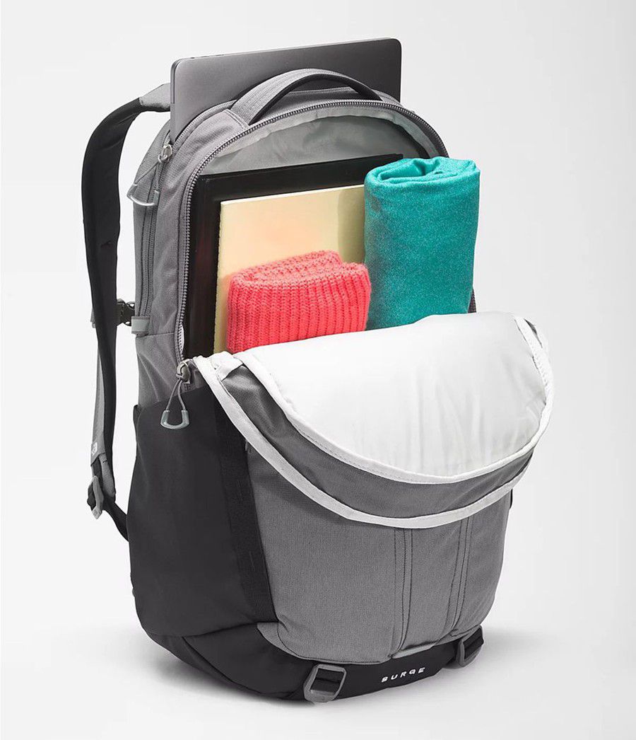 Dětské Batoh The North Face Surge Tmavě Šedé | JOYNEHB-85