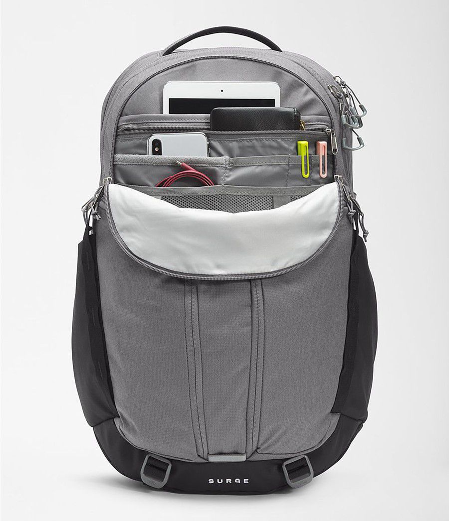 Dětské Batoh The North Face Surge Tmavě Šedé | JOYNEHB-85