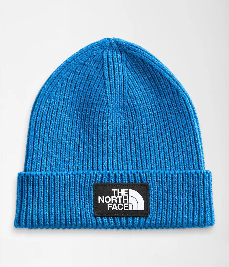 Dětské Beanies The North Face Tnf Logo Box Cuffed Blankyt | ODJSRYB-50