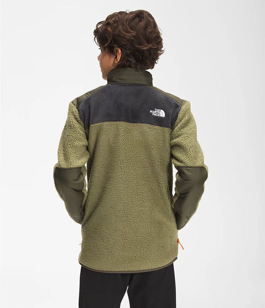 Dětské Bundy The North Face Forrest Mixed-Media Olivy Zelené | TKFYPWN-39