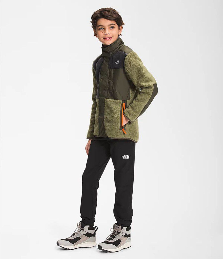 Dětské Bundy The North Face Forrest Mixed-Media Olivy Zelené | TKFYPWN-39