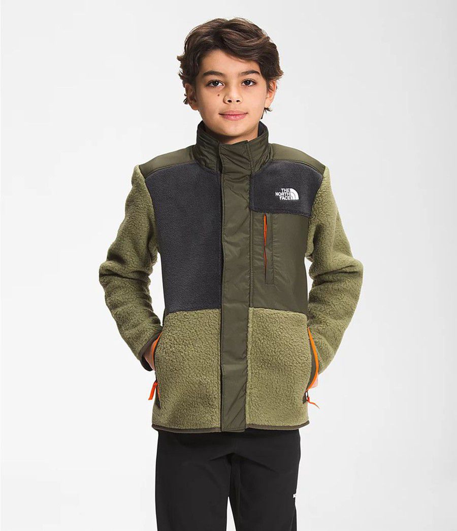 Dětské Bundy The North Face Forrest Mixed-Media Olivy Zelené | TKFYPWN-39